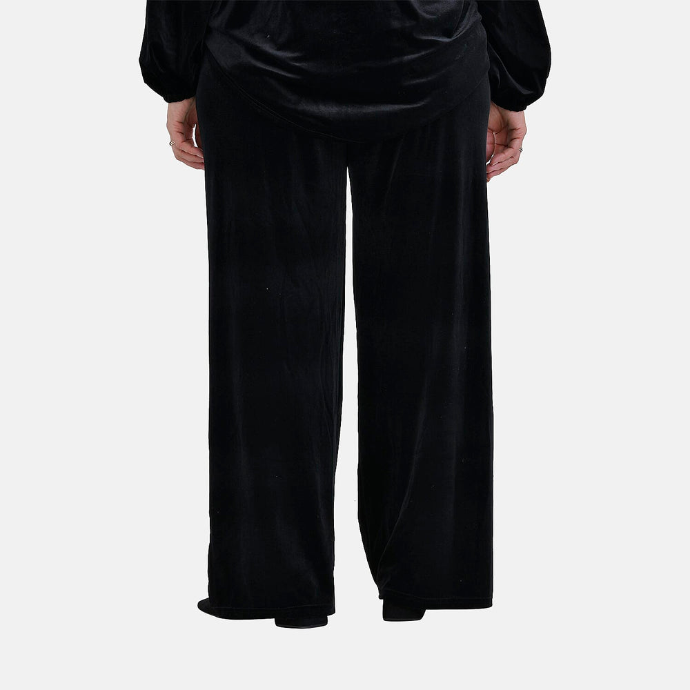 Black Velvet Trousers (Size L)