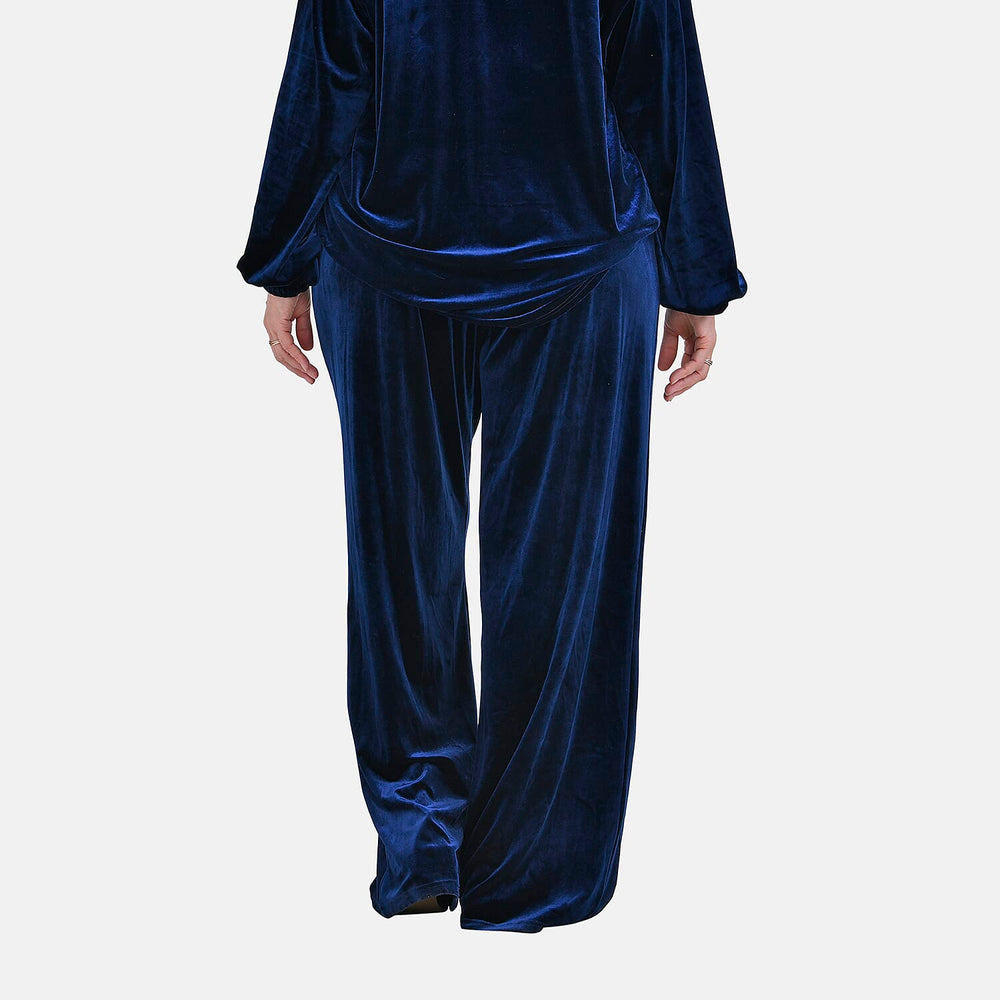 Blue Velvet Trousers (Size M)