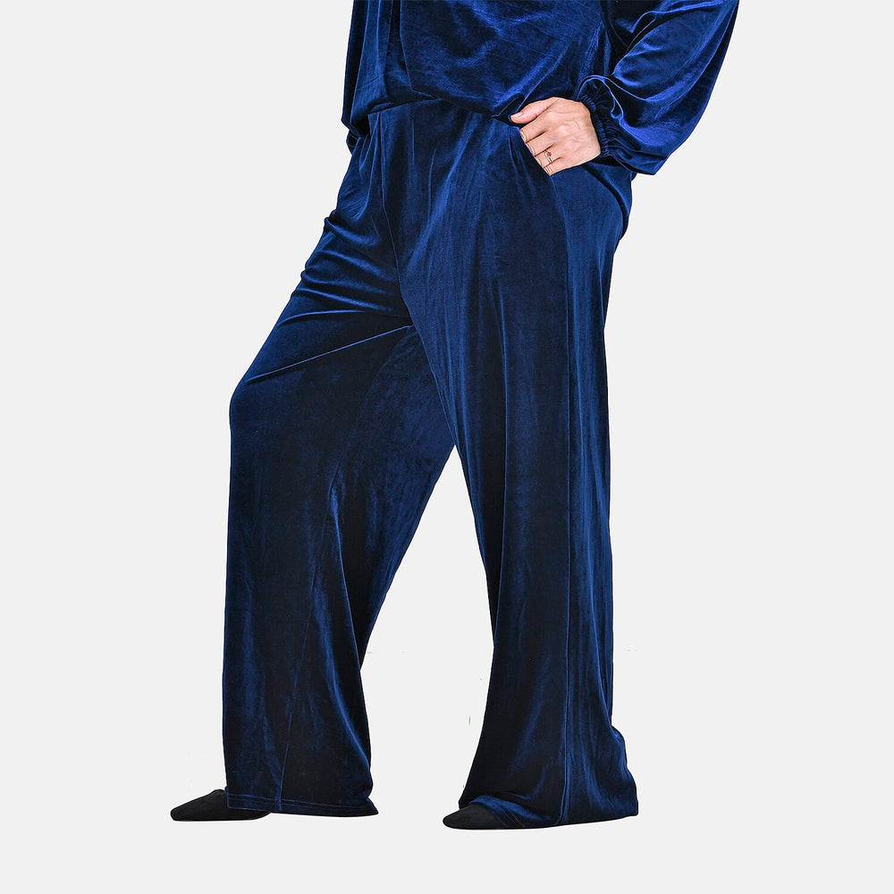 Blue Velvet Trousers (Size M)