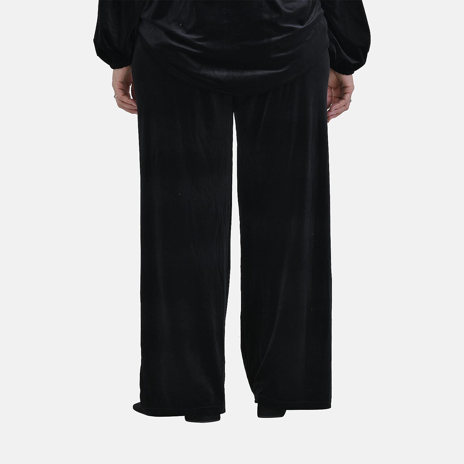 Black Velvet Trousers (Size S)