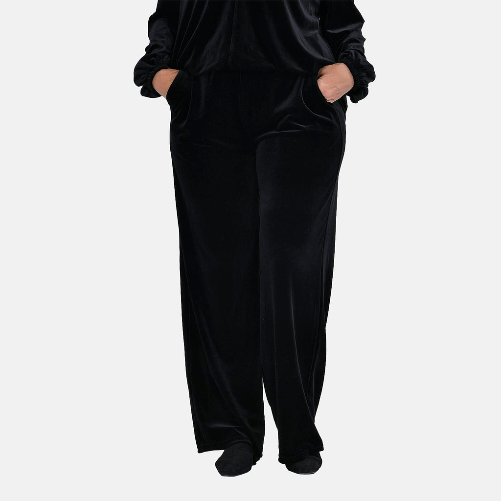 Black Velvet Trousers (Size S)
