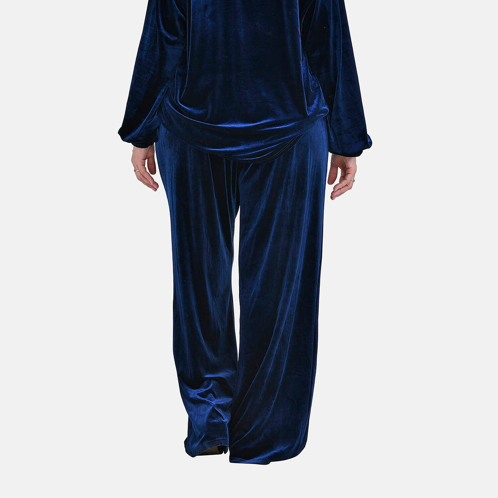 Blue Velvet Trousers (Size S)