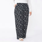 TAMSY Animal Print Trousers (Size L 16 - 18) - Grey