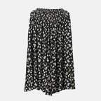 TAMSY 100% Viscose Floral Pattern Smocked Waist Culotte (One Size Curve) - Green