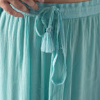 Tamsy Viscose Ombre Long Skirt (Size XL, 20-22) - Turquoise