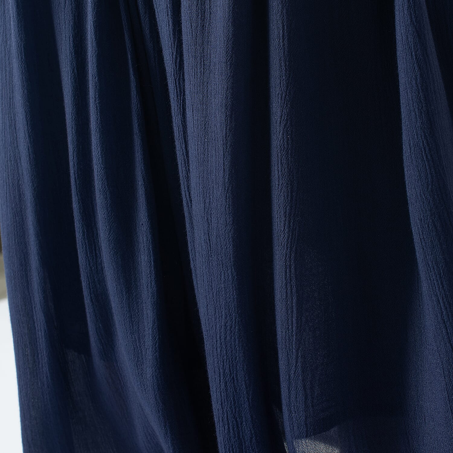 Tamsy Viscose Ombre Long Skirt (Size L, 16-18) - Navy