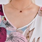 Tamsy Viscose Printed Top (Size 8 - 20) - Red & Green