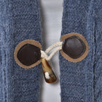 TAMSY Long Cardigan with Buttons (Size 8-22) - Blue
