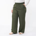 Tamsy Viscose Solid Jean and Pant-Trouser (Size 103x1 cm) - Khaki & Navy