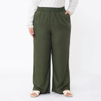 Tamsy Viscose Solid Jean and Pant-Trouser (Size 103x1 cm) - Khaki & Navy