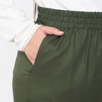 Tamsy Viscose Solid Jean and Pant-Trouser (Size 103x1 cm) - Khaki & Navy