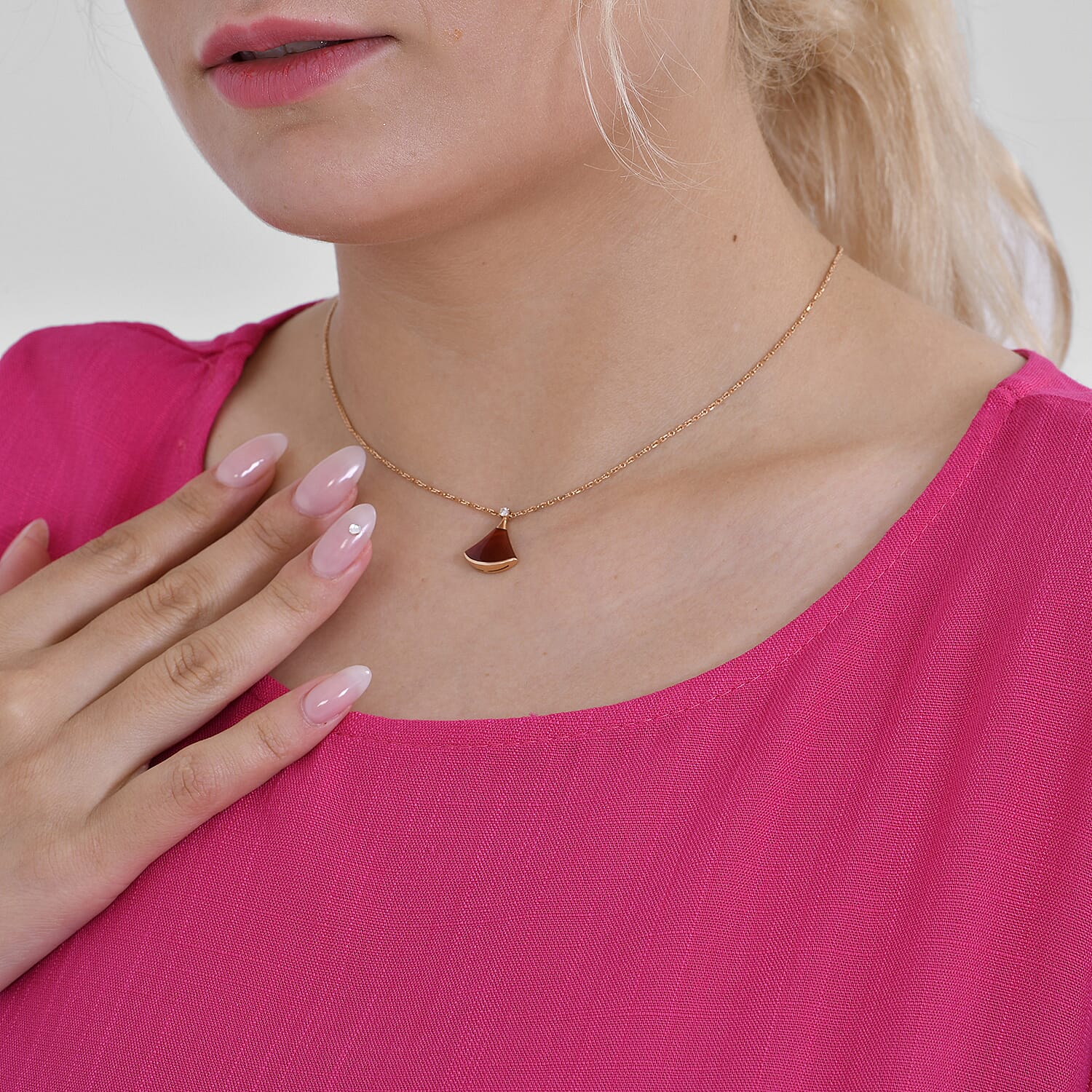Tamsy 100% Viscose Relaxed Fit Blouse  (Size 16 to 18) - Pink