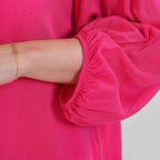 Tamsy 100% Viscose Relaxed Fit Blouse  (Size 16 to 18) - Pink