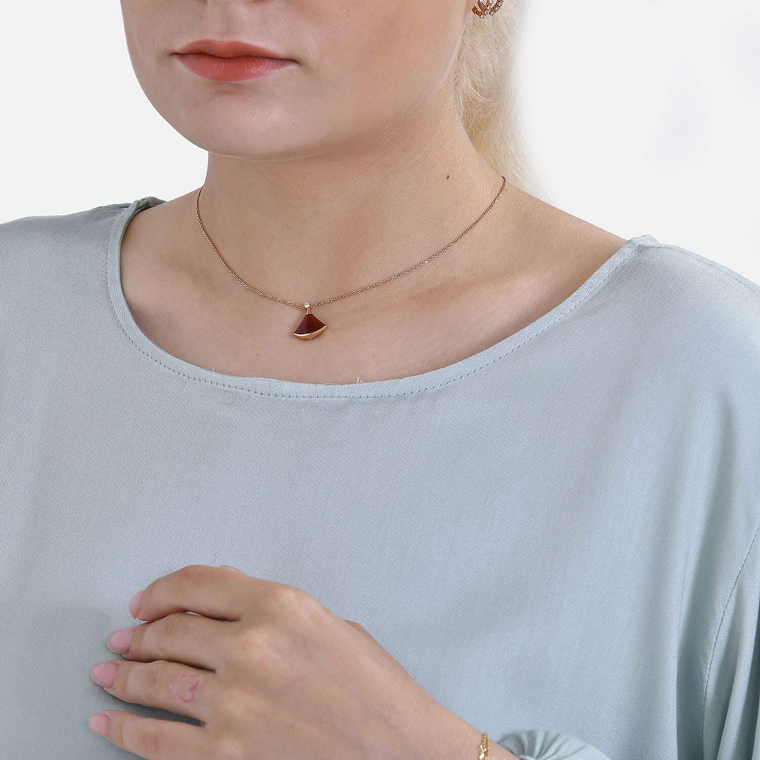 Tamsy 100% Viscose Relaxed Fit Blouse (Size 24 to 26) - Light Green