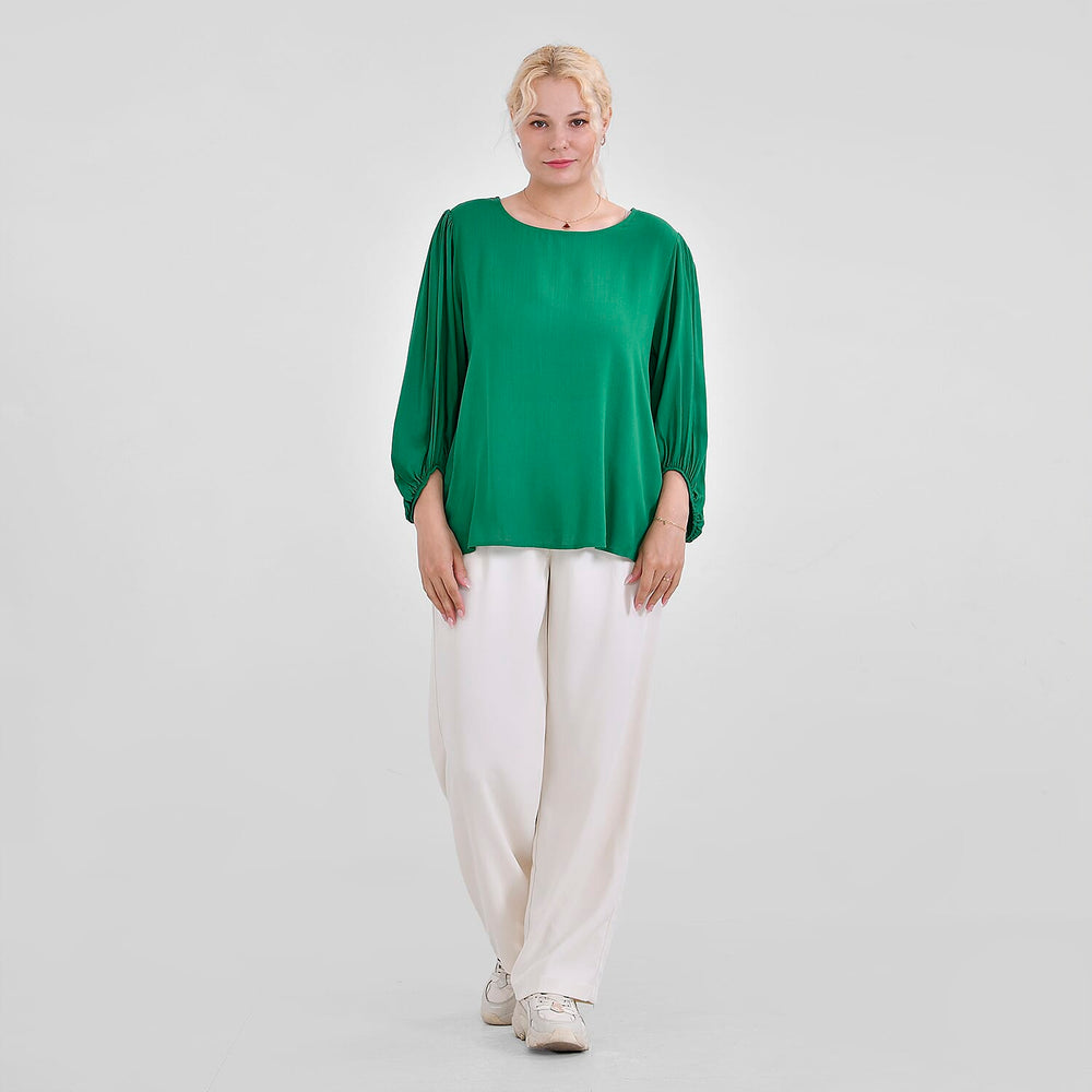 Tamsy 100% Viscose Solid Top  - Green (Size 24 to 26)