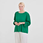 Tamsy 100% Viscose Solid Top  - Green (Size 24 to 26)
