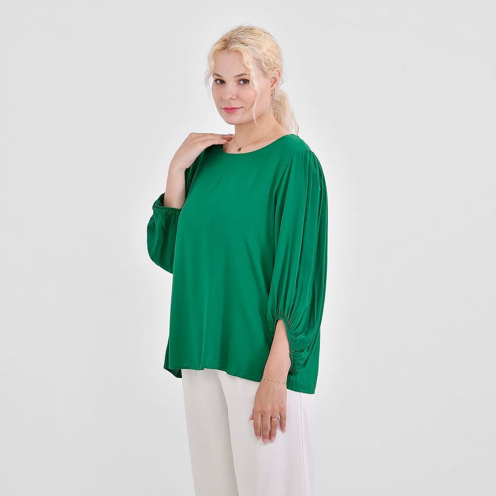 Tamsy 100% Viscose Solid Top  - Green (Size 24 to 26)
