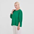 Tamsy 100% Viscose Solid Top  - Green (Size 24 to 26)