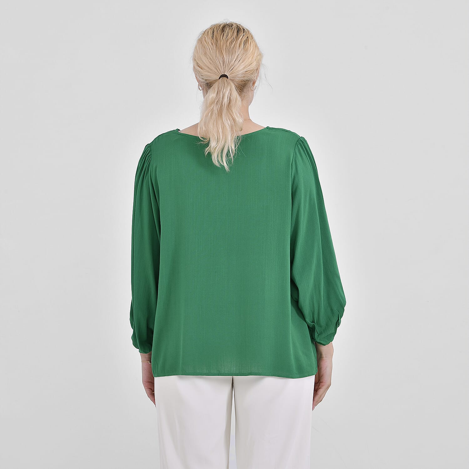 Tamsy 100% Viscose Solid Top  - Green (Size 24 to 26)