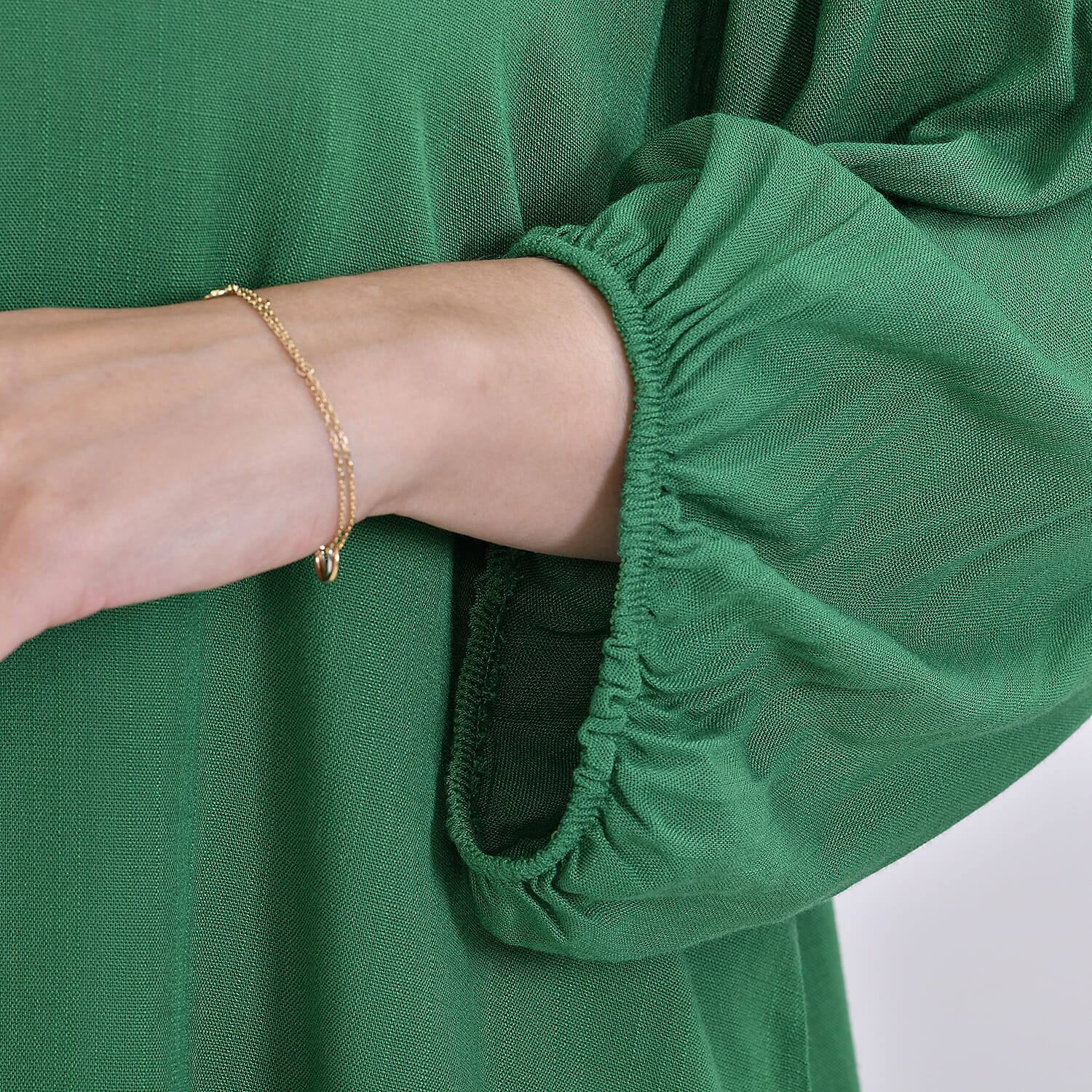 Tamsy 100% Viscose Solid Top  - Green (Size 24 to 26)