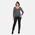 Tamsy Viscose Top (Size 1x1 cm) - Black White