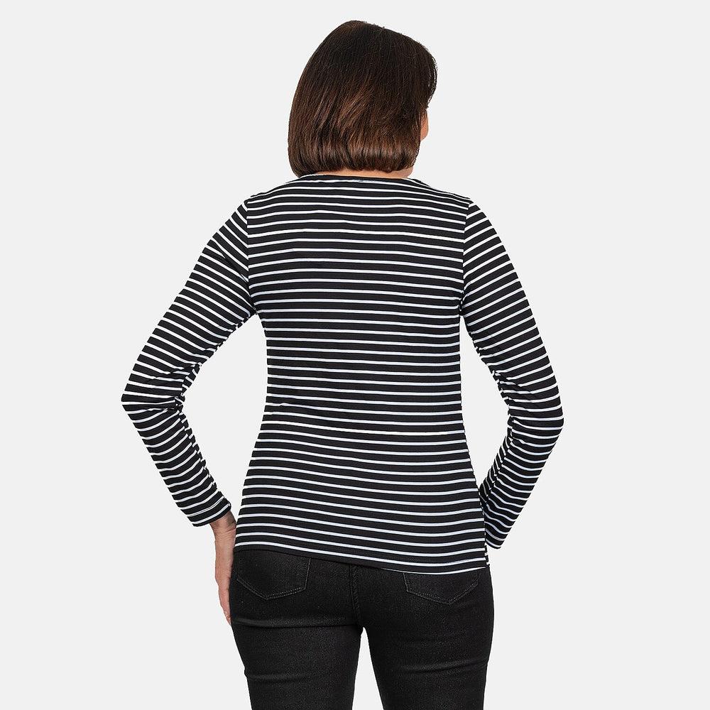 Tamsy Viscose Top (Size 1x1 cm) - Black White