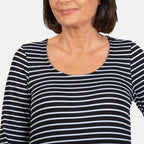 Tamsy Viscose Top (Size 1x1 cm) - Black White