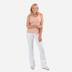 Tamsy Womens Regular Fit Sleeveless Tank Top (Size M) - Salmon