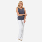 Tamsy Womens Regular Fit Sleeveless Tank Top (Size XXL) - Grey