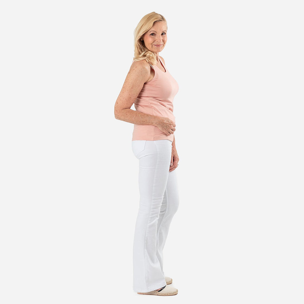 Tamsy Womens Regular Fit Sleeveless Tank Top (Size XXL) - Salmon
