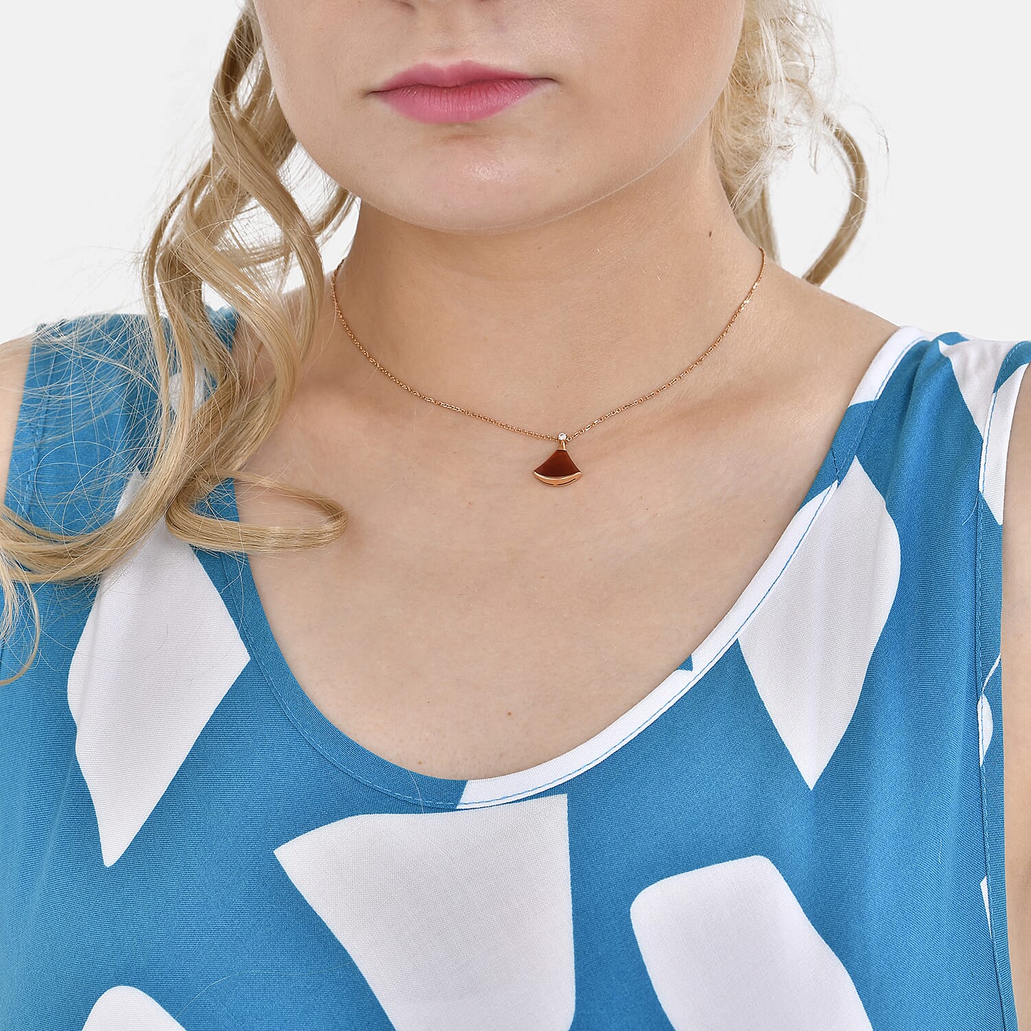 Tamsy 100% Viscose Square Printed Umbrella Dress with Elasticated Belt (One Size- 8 to 18) - Blue, White With Black Belt