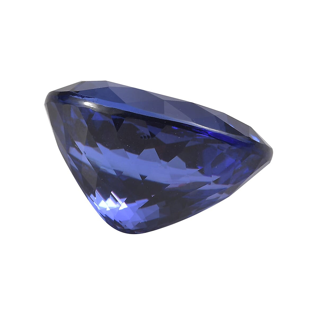 GSI Certified Violetish Blue Tanzanite - Oval Shape