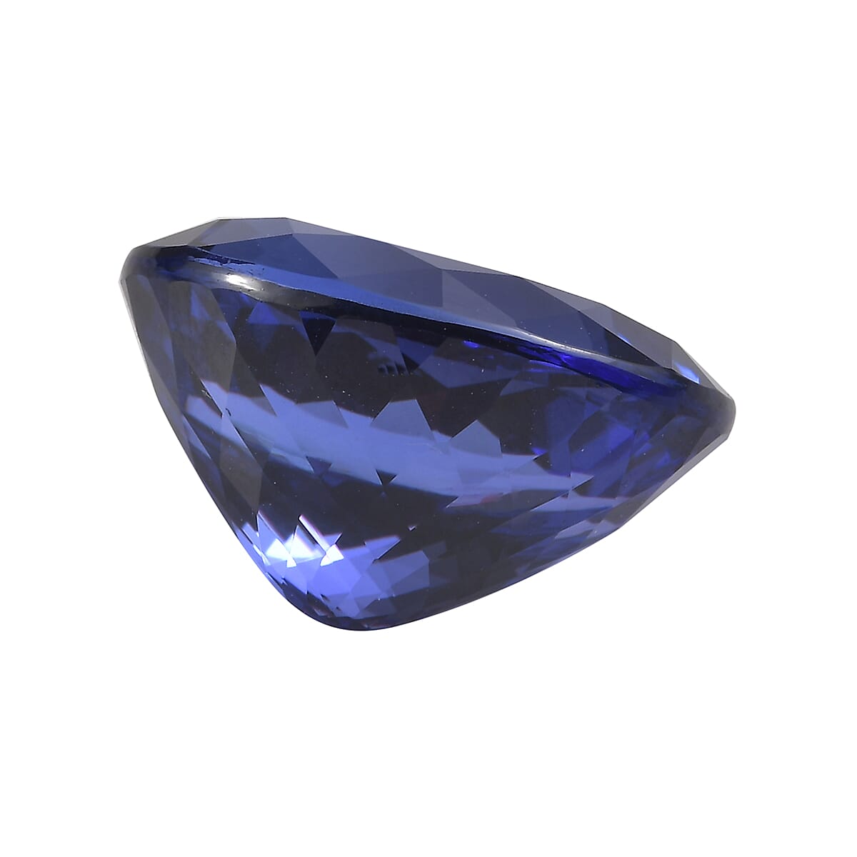 GSI Certified Violetish Blue Tanzanite - Oval Shape