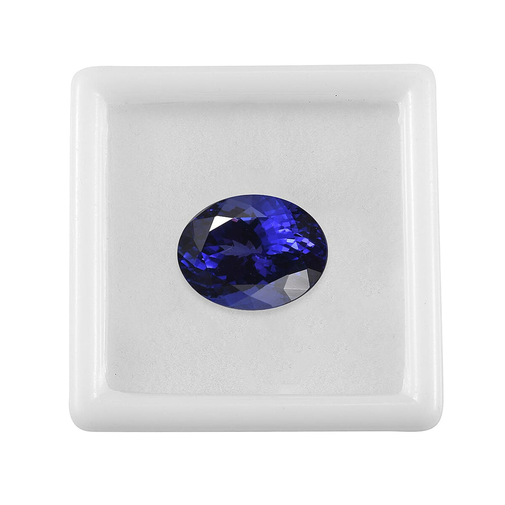 GSI Certified Violetish Blue Tanzanite - Oval Shape