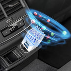 Technaxx Car Air Purifier for 12-24V Cigarette Lighter with 2x USB - Silver