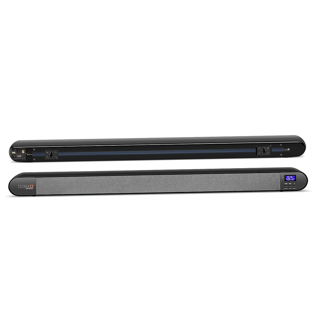 Remote Control Bluetooth Soundbar with AUX Cable - Black