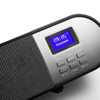 Remote Control Bluetooth Soundbar with AUX Cable - Black
