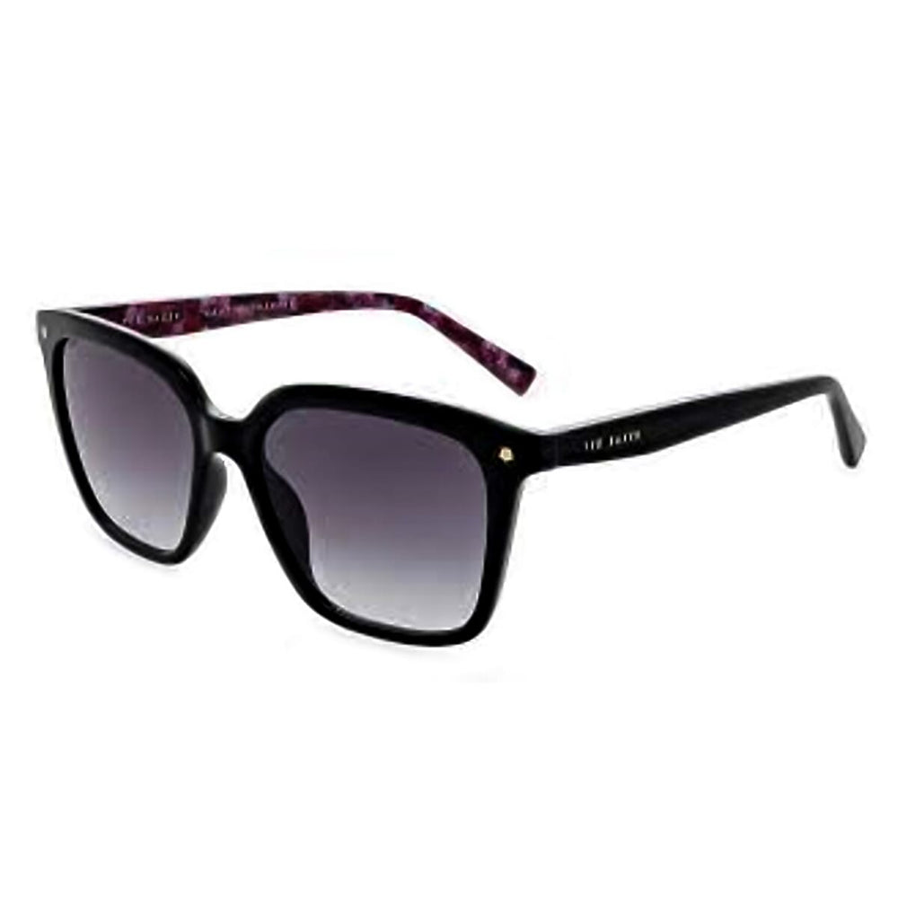 Ted Baker Unisex Square Sunglasses with Light Grey Lens - Black
