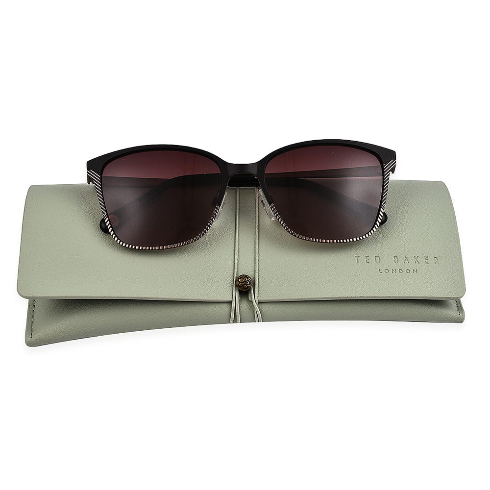 TED BAKER Unisex Sunglasses with Red Temples and Brown Lenses -  Brown
