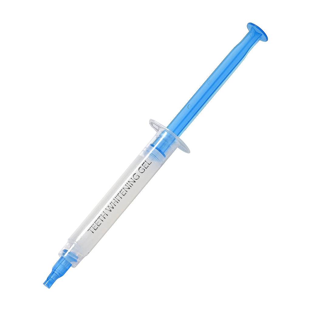 Teeth Whitening Gel Refill - Set of 5 x 3ml Syringes, Transparent - Blue, Safe Formula for LED Kits
