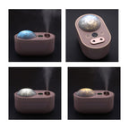 The Five Season -  Double Spray Projection Humidifier with Rose Fragrance Oil and USB Cable (Size 20X12X10 Cm) - Pink