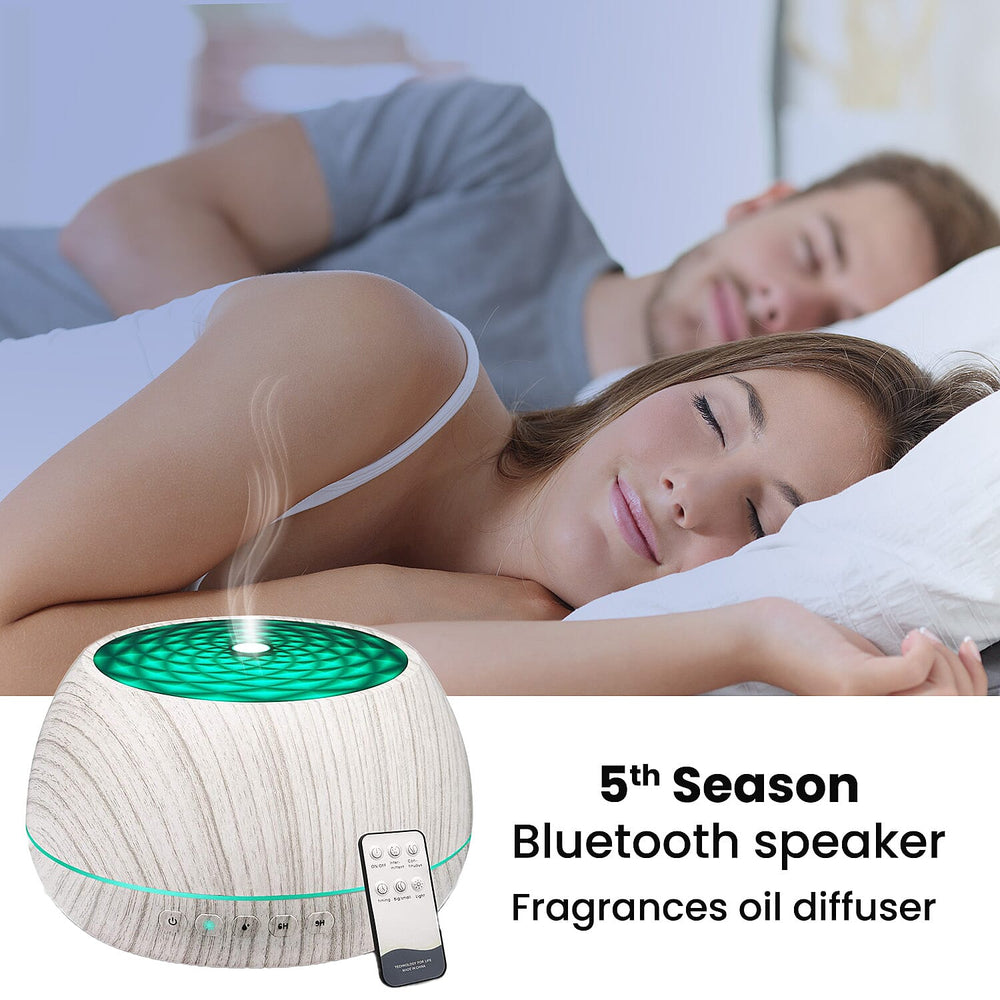 The 5th Season Luxury Cool Mist SPA Aroma Humidifier, Lamp, Bluetooth Speaker with Remote and 6 Fragrance Oils - 1000ml