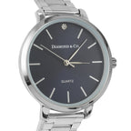 The Diamond & Co. Ladies Watch with Genuine Diamond on Blue Round Dial