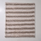 The Heaviest Weight Blanket at TJC - 1000 GSM Sumptuous Faux Rabbit Fur Double Layer Blanket With Thermal Lining Faux Mink Backing For Insulation (180x150 Cm) - White