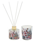 The Leonardo Collection Hand Poured Spiced Vanilla & Cinnamon Santa Candle & Diffuser Set - Santa
