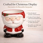 The Leonardo Collection Santa Figural Cookie Jar Gift Set - Red