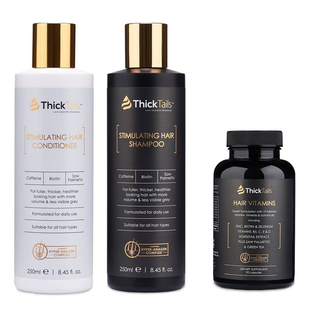 Thick Tails Trio Offer (Incl Shampoo , Conditioner &  Free Vitamin Supplement)