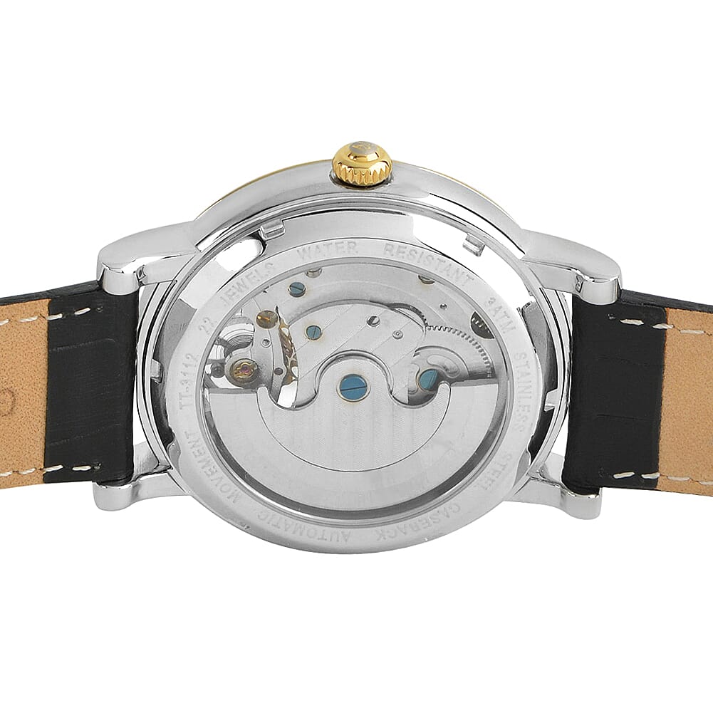Thomas Tompion Automatic Mens Watch in Leather