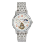 Thomas Tompion Automatic Movt. 3ATM Water Resistance Silver Dial Mens Watch with Silver Colour Stainless Steel Strap