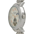 Thomas Tompion Automatic Movt. 3ATM Water Resistance Silver Dial Mens Watch with Silver Colour Stainless Steel Strap